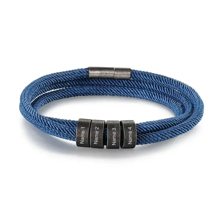 Personalisiertes Armband von Männern | Nennen Sie Armband für Männer | Graviertes Armband für Männer