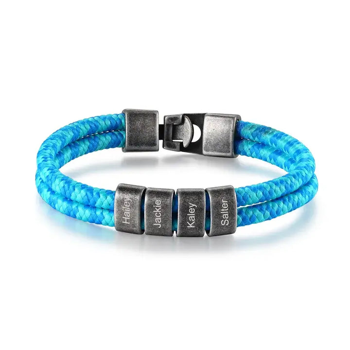 Personalisiertes Herrenarmband, Namensarmband für Herren, Armband für Ihn, Vatertagsarmband