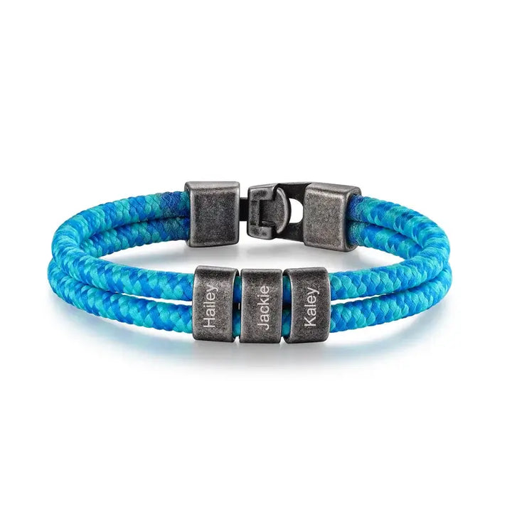 Personalisiertes Herrenarmband, Namensarmband für Herren, Armband für Ihn, Vatertagsarmband