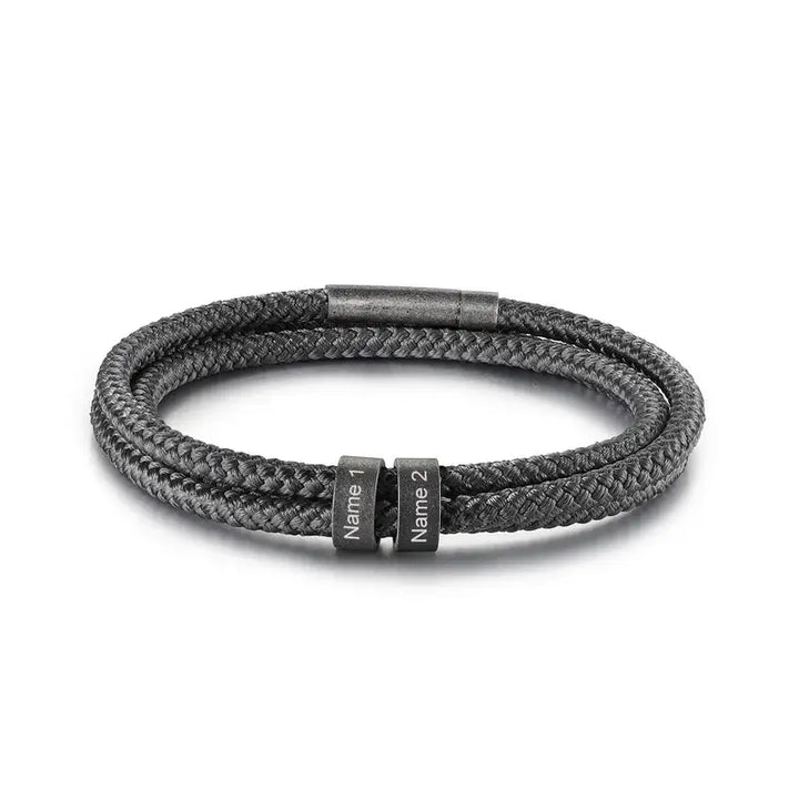 Personalisiertes Herrenarmband | Namensarmband für Männer | Gravierte Armbänder für Männer