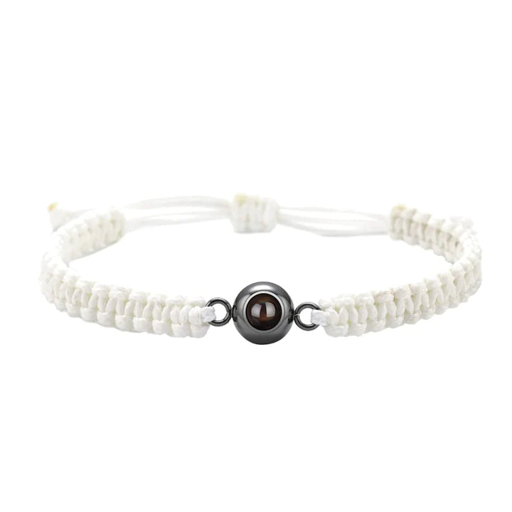 Geflochtenes Armband mit Bild | Armband mit Foto Projektion | 5 Farben