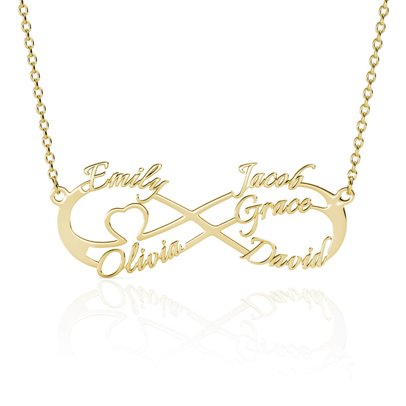 Infinity 5 Name Necklace