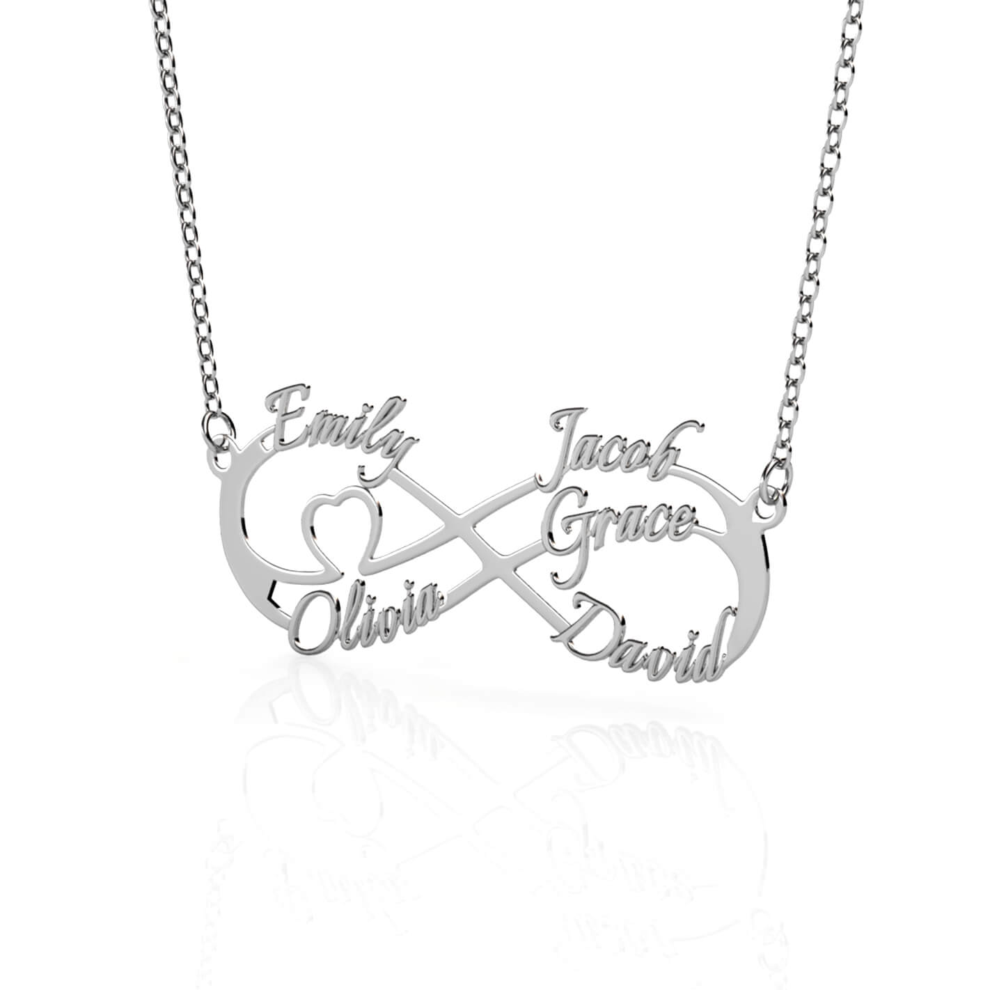Infinity 5 Name Necklace