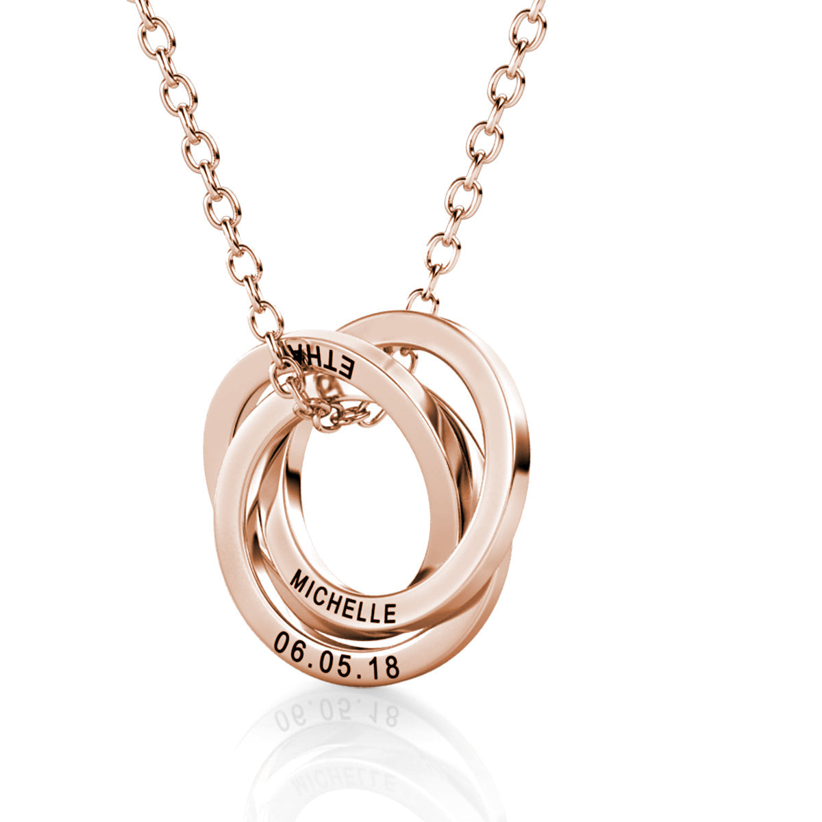 Russian 3 Ring Necklace