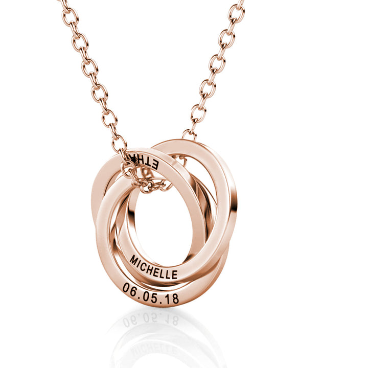 Russian 3 Ring Necklace