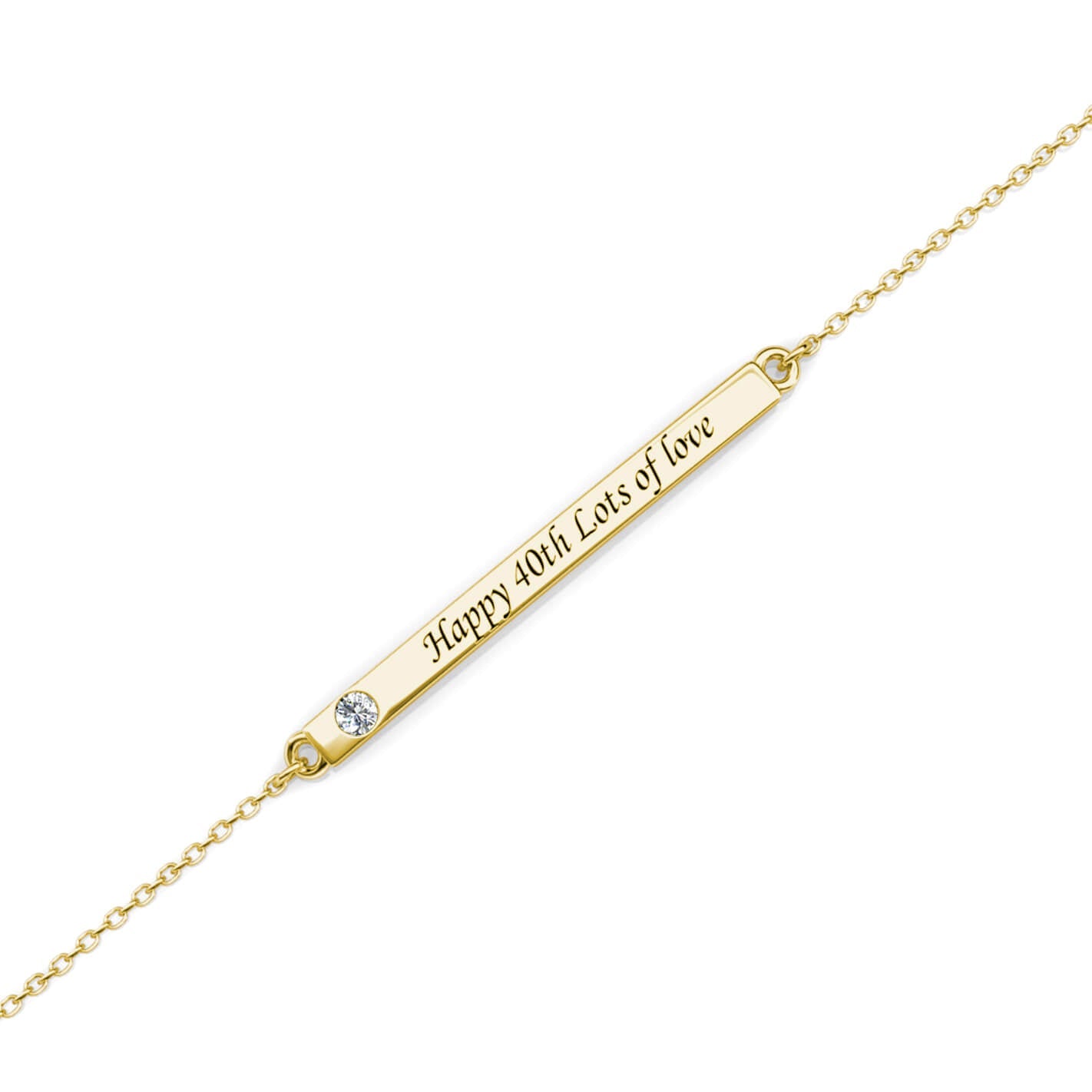 Birthstone Bar Bracelet