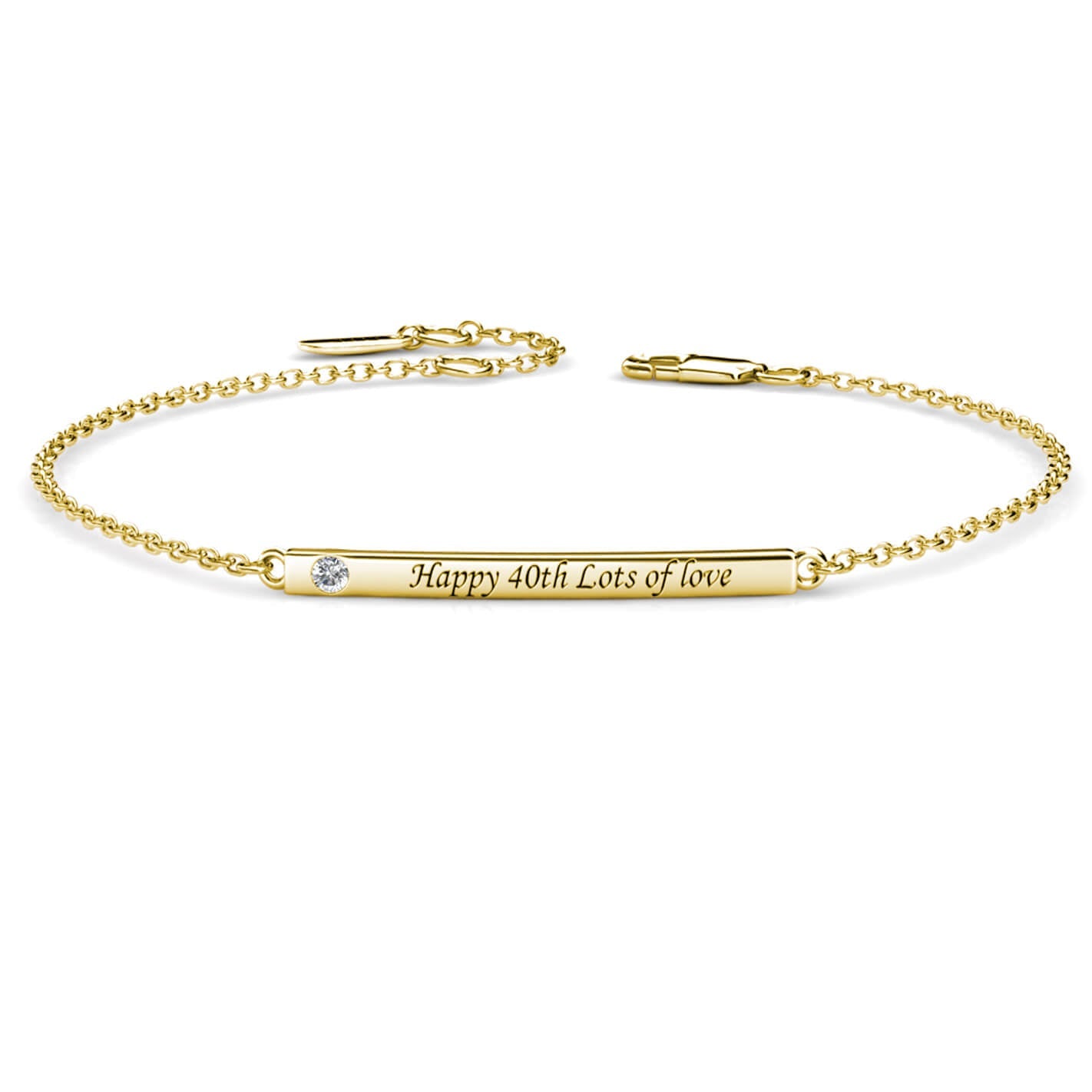 Birthstone Bar Bracelet