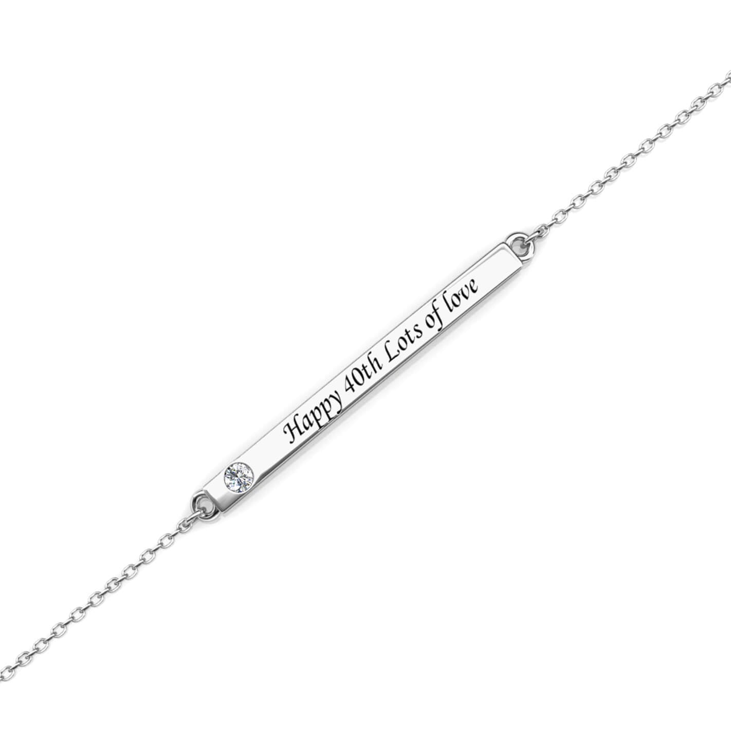 Birthstone Bar Bracelet