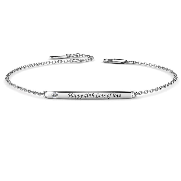 Birthstone Bar Bracelet