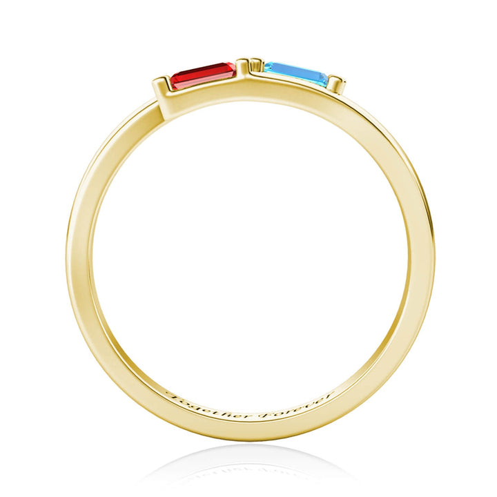 2 Birthstones Ring