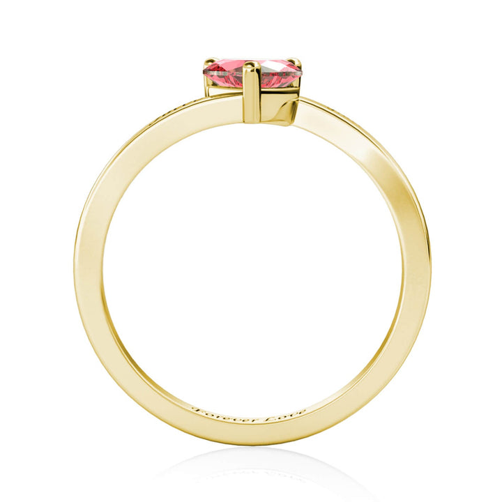 Heart Birthstone Ring