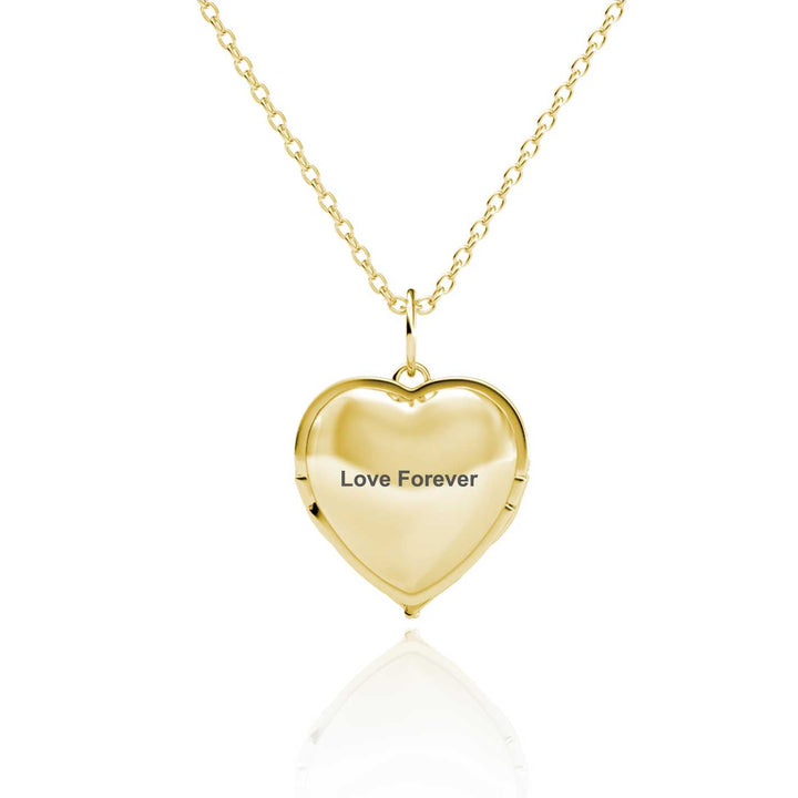 Angel Wings Photo Locket Necklace