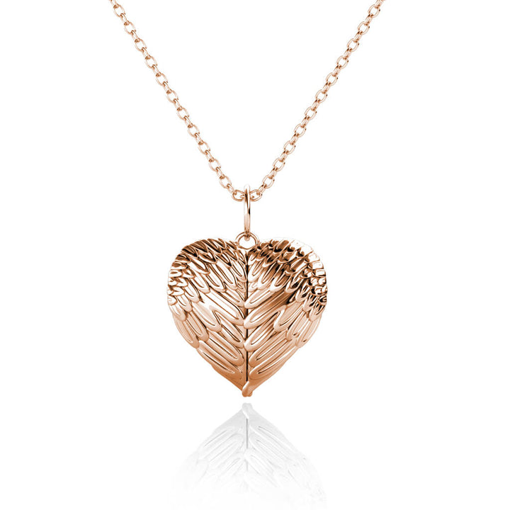 Angel Wings Photo Locket Necklace
