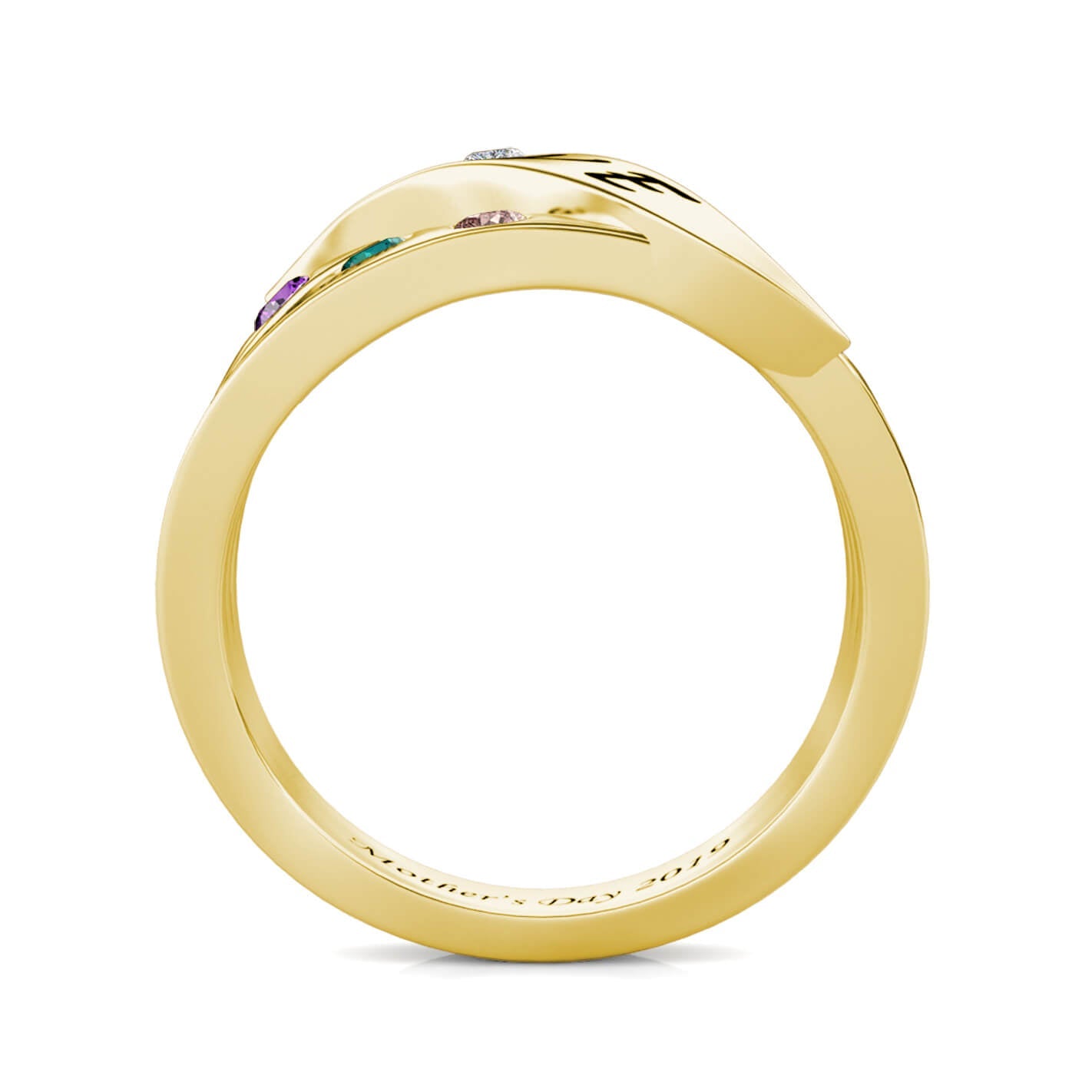 6 Birthstones Mother's Ring