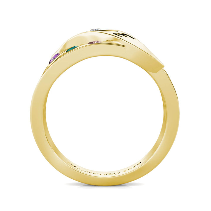 6 Birthstones Mother's Ring