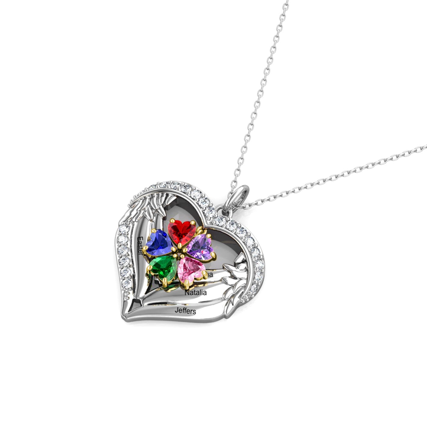 Kette mit 5 Geburtssteinen