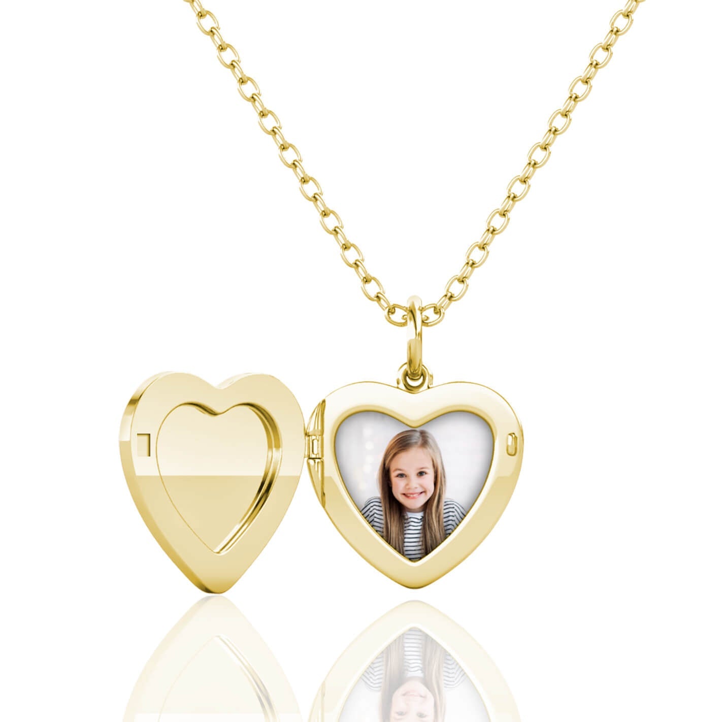 Heart Photo Locket Necklace