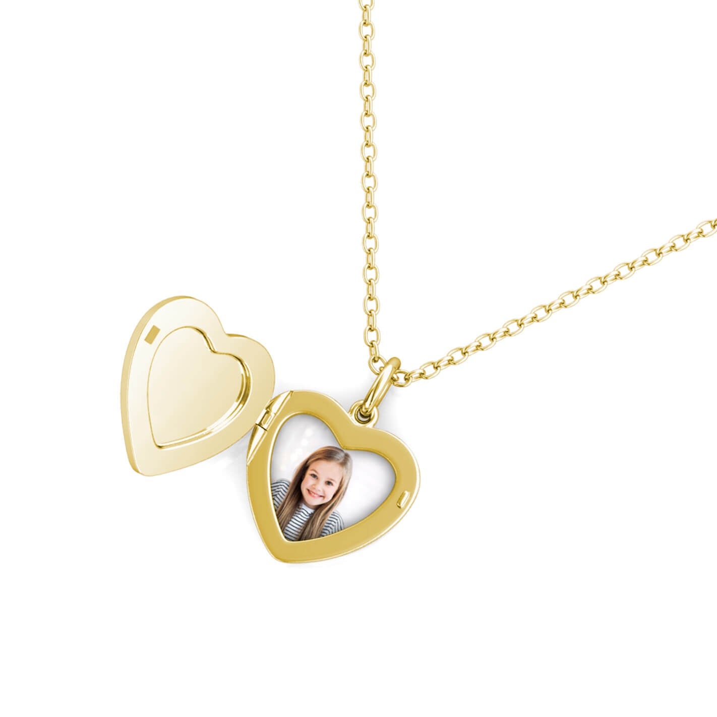 Heart Photo Locket Necklace