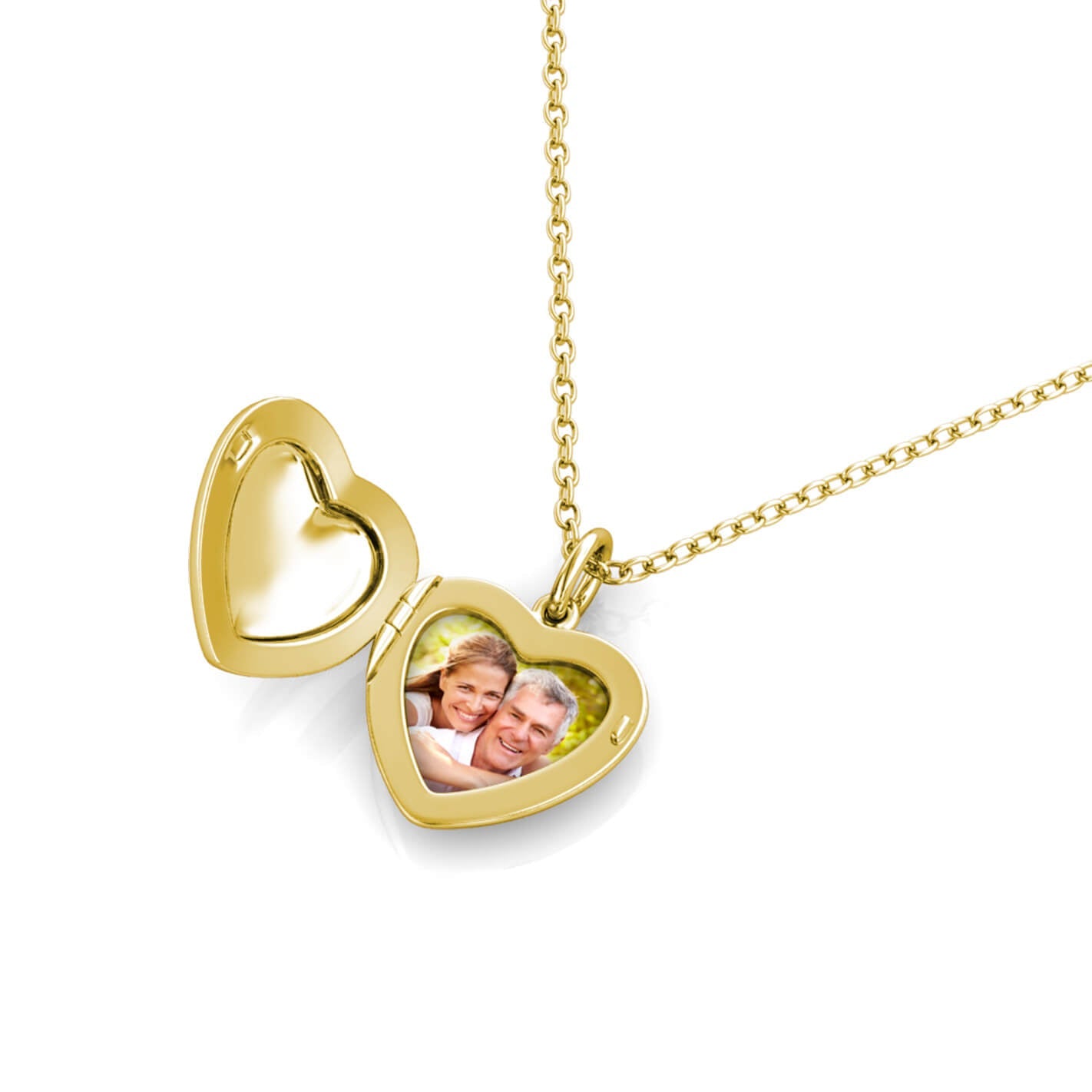 Heart Photo Locket Necklace