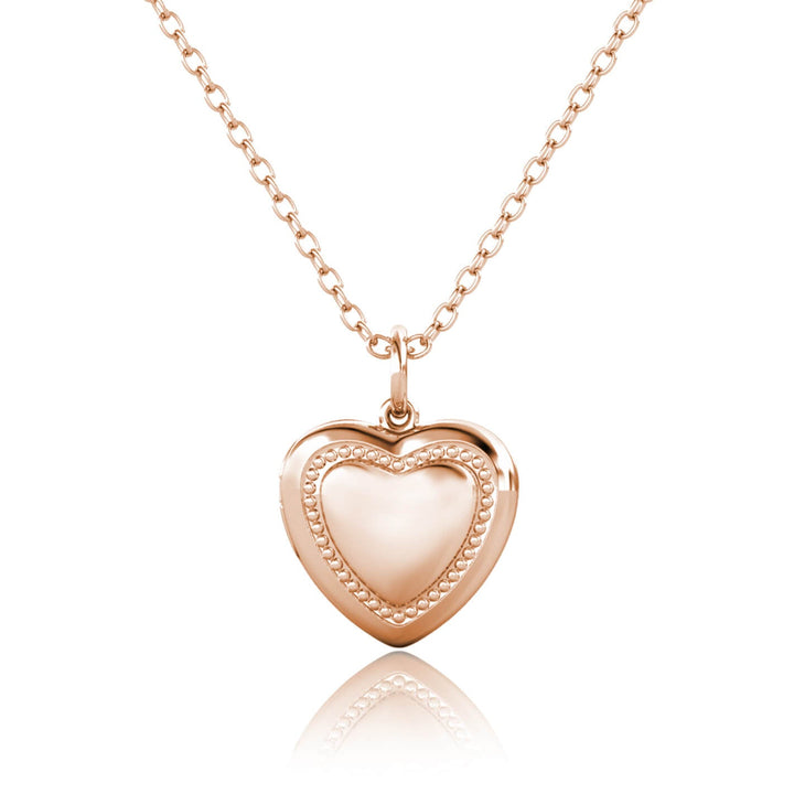 Heart Photo Locket Necklace