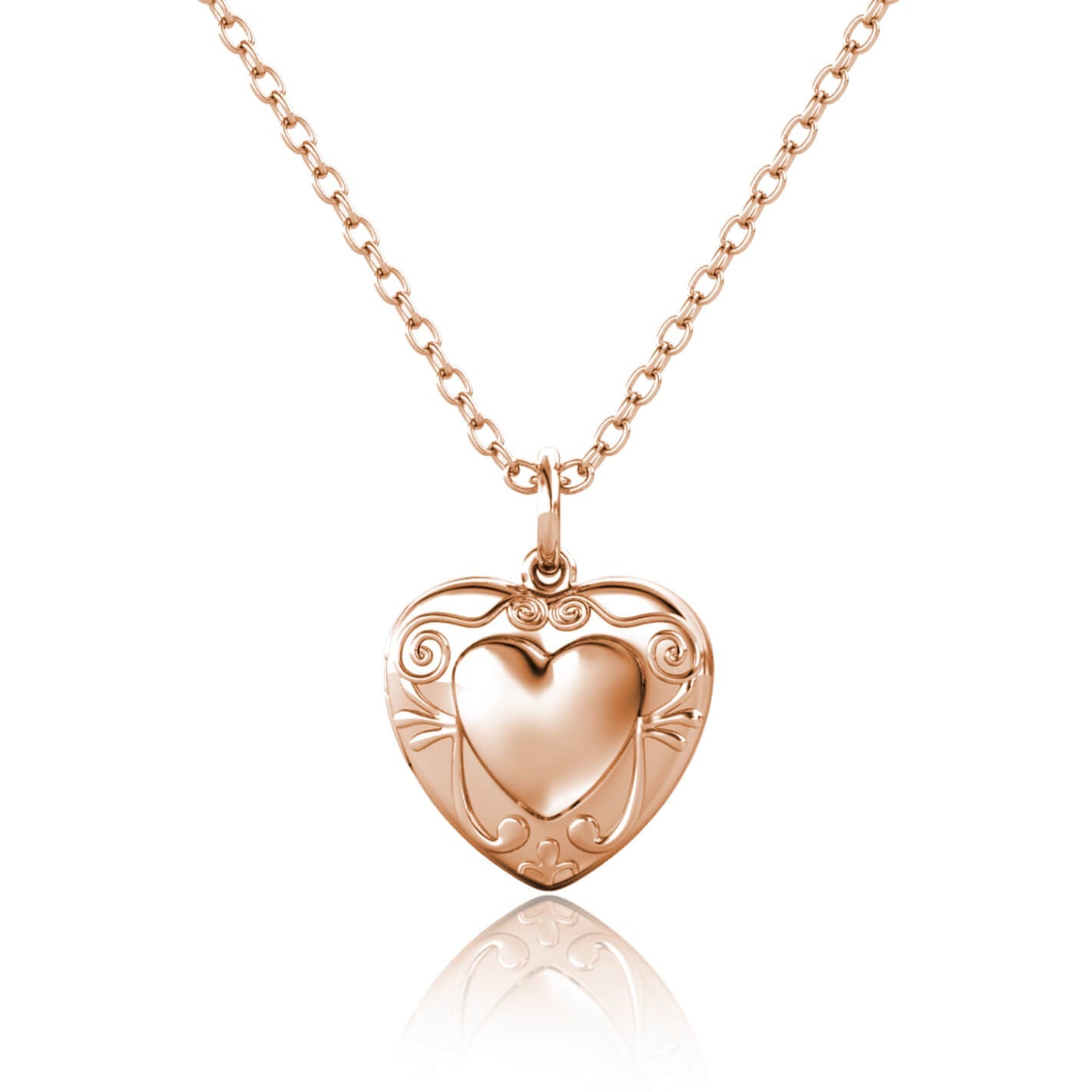 Heart Photo Locket Necklace