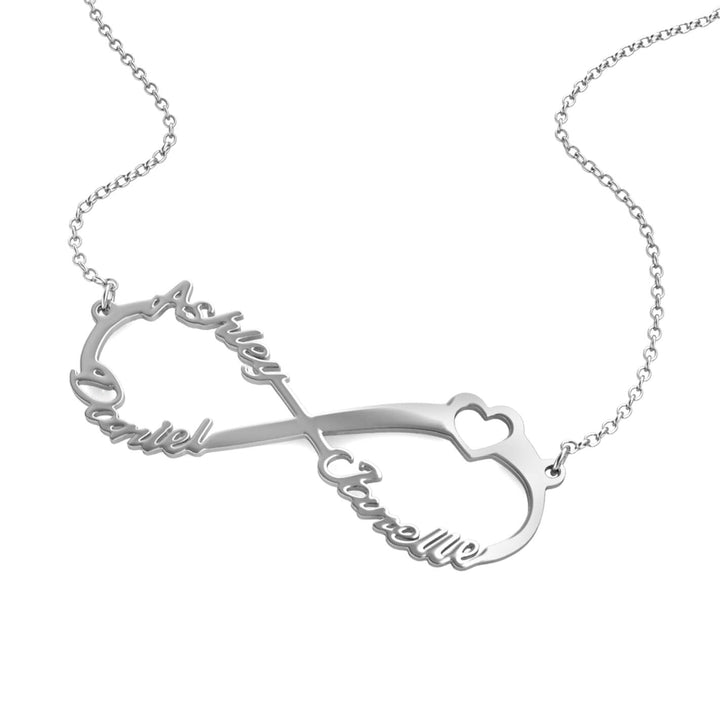 Infinity 3 Name Necklace