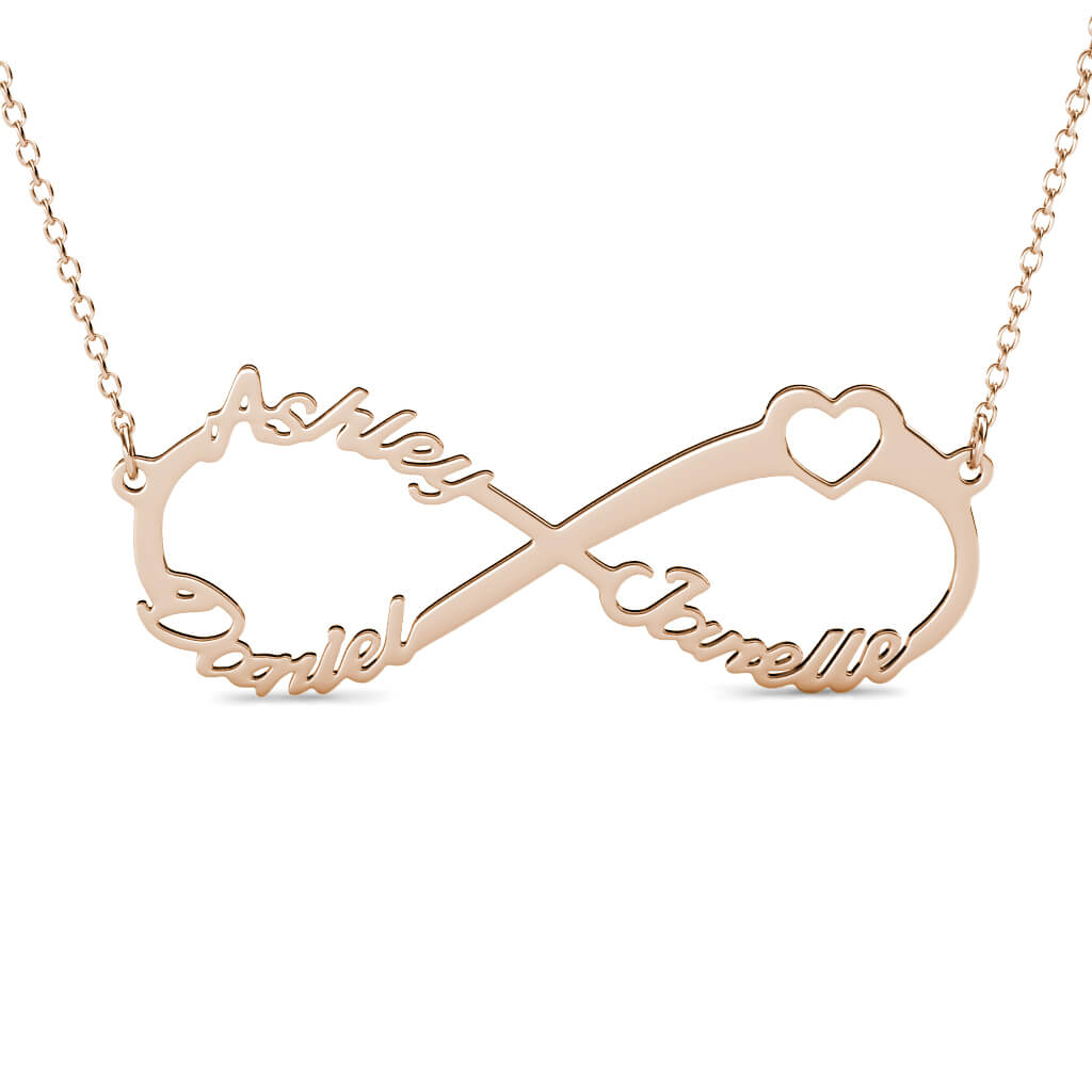 Infinity 3 Name Necklace