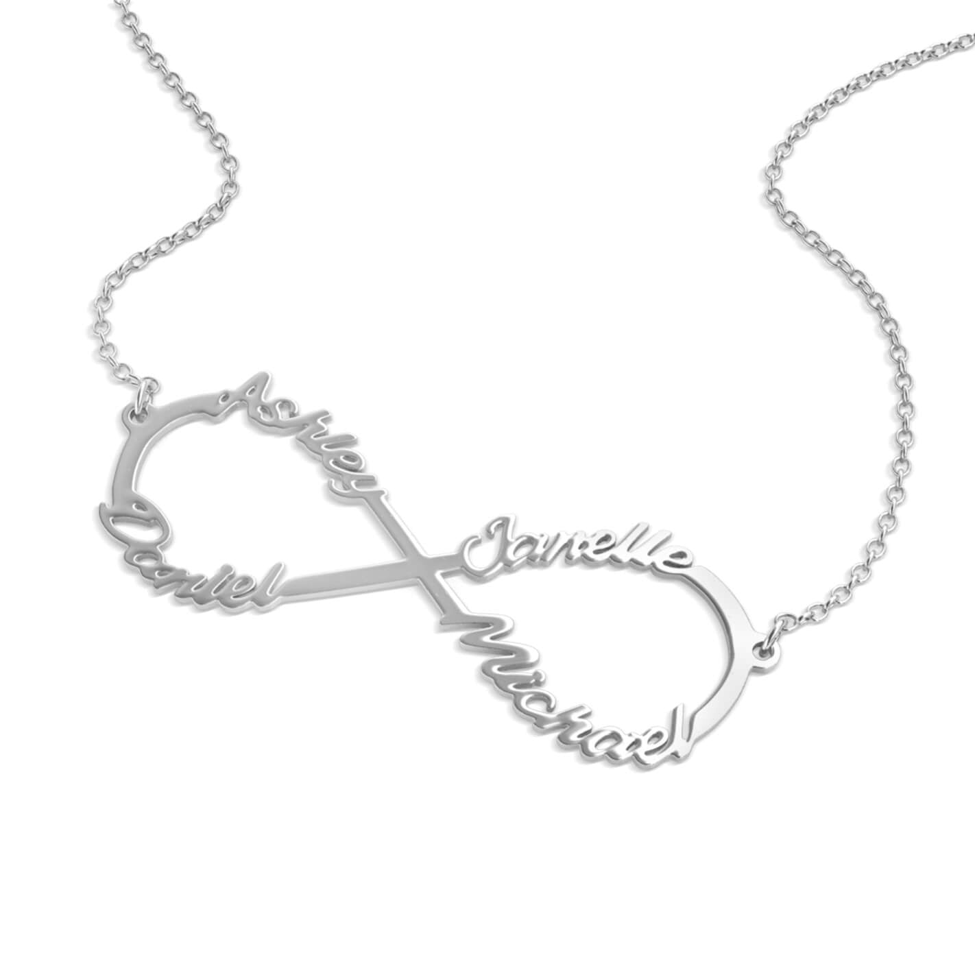 Infinity 4 Name Necklace