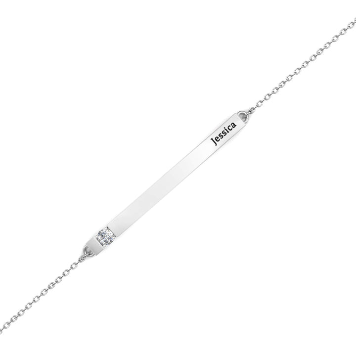 Engraved Bar Bracelet