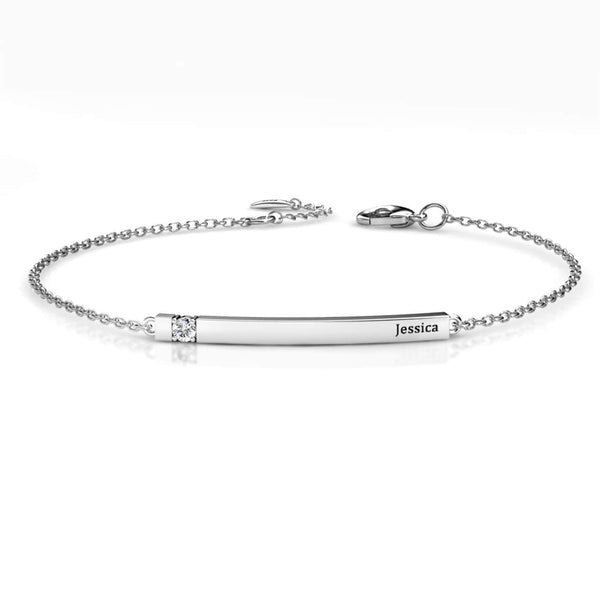 Engraved Bar Bracelet