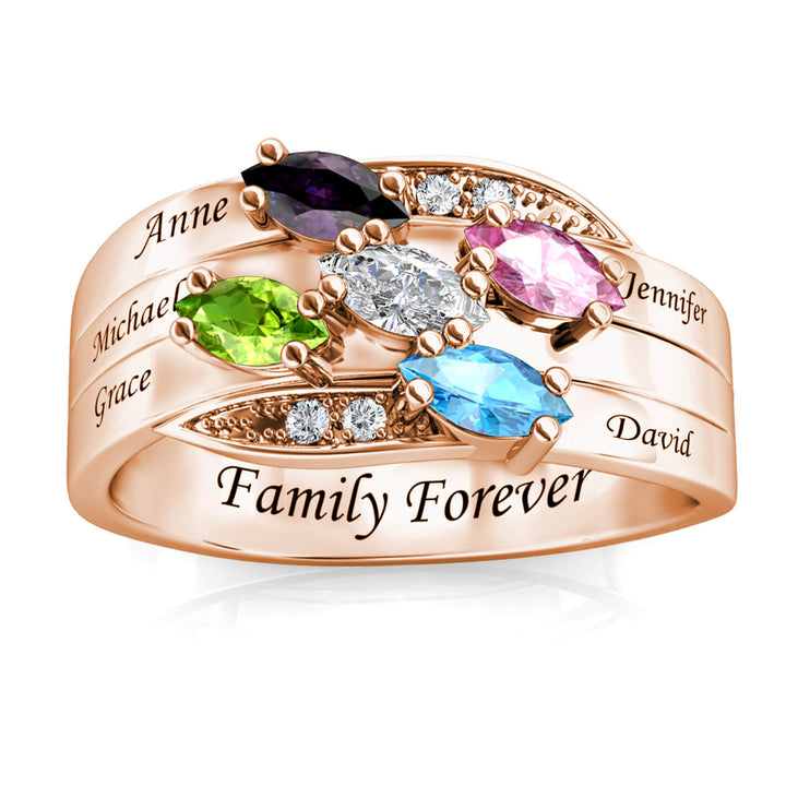 5 Birthstones Ring