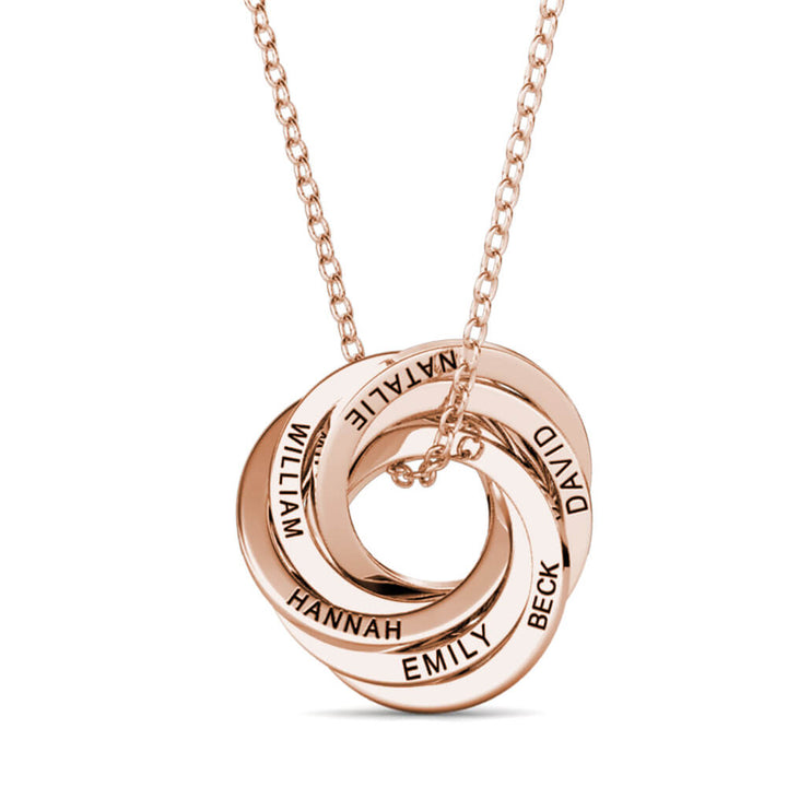 Russian 6 Ring Necklace