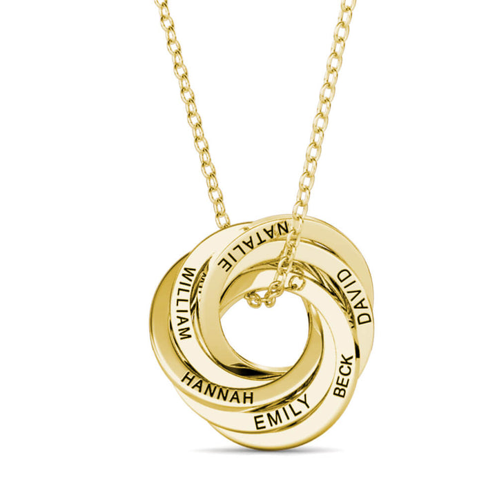 Russian 6 Ring Necklace