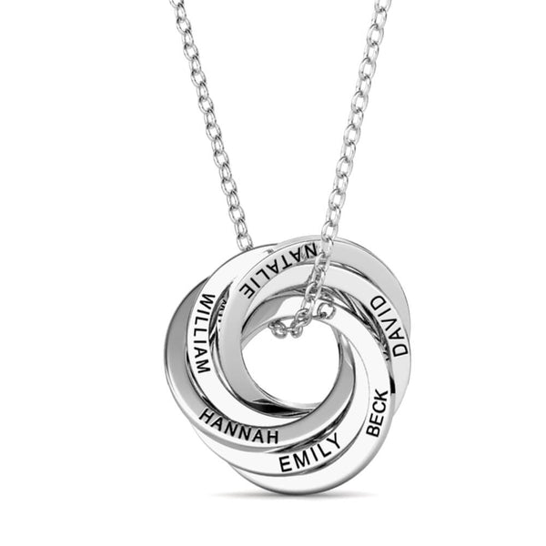 Russian 6 Ring Necklace