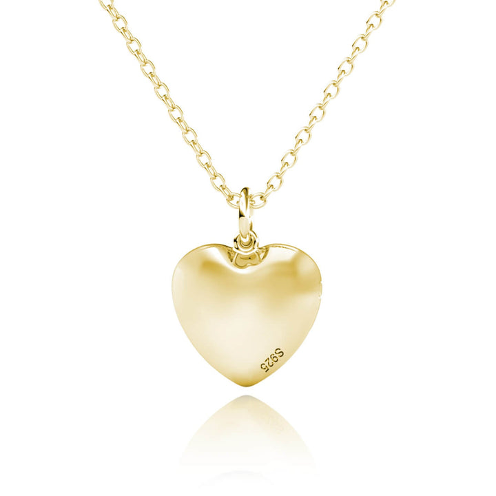 Heart Photo Locket Necklace with Engraving