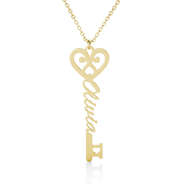 Personalised Key Name Necklace