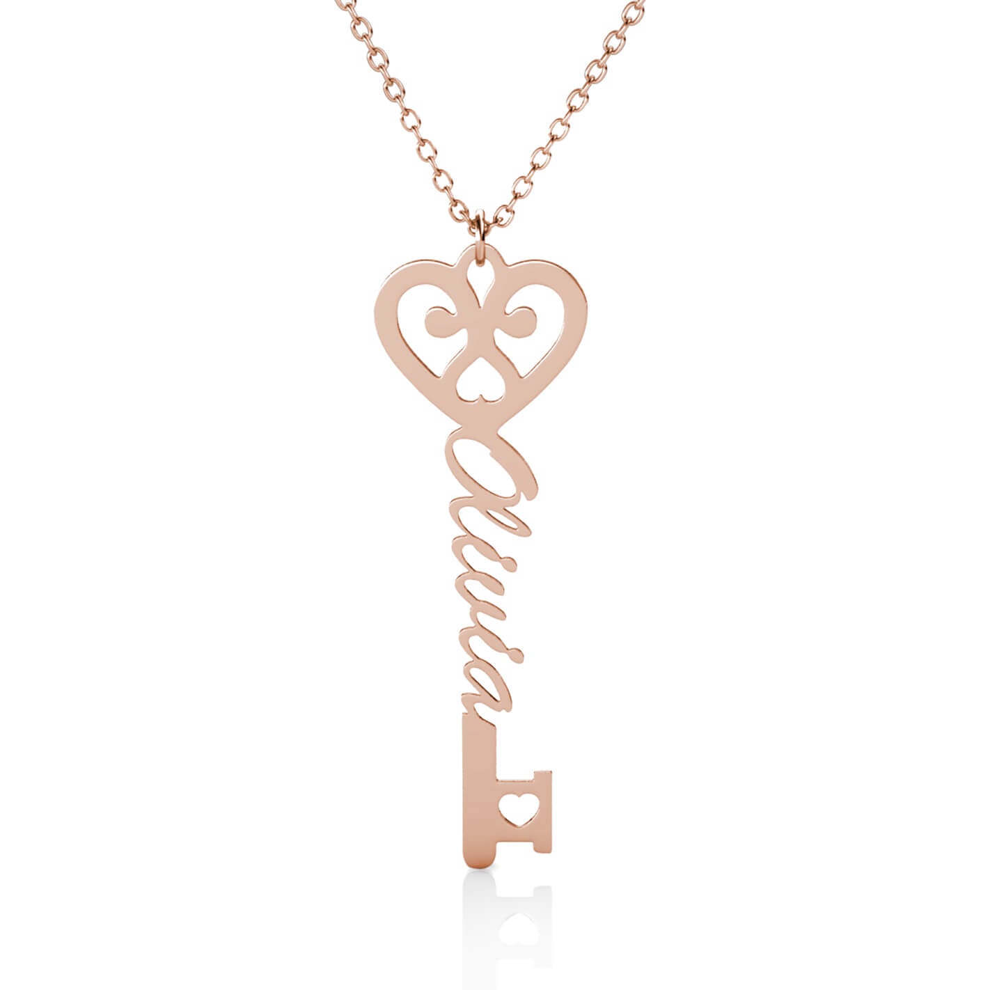Personalised Key Name Necklace