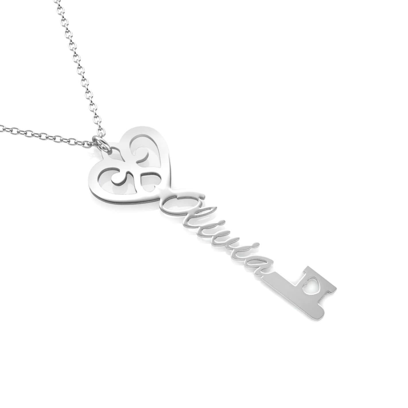 Personalised Key Name Necklace