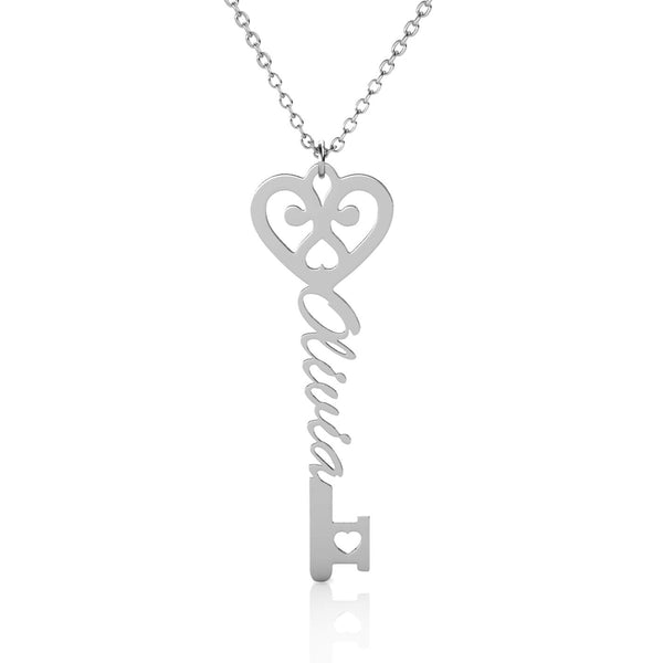 Personalised Key Name Necklace