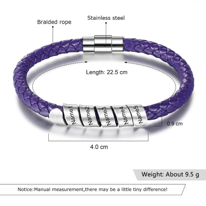 Engraved 5 Name Bracelet