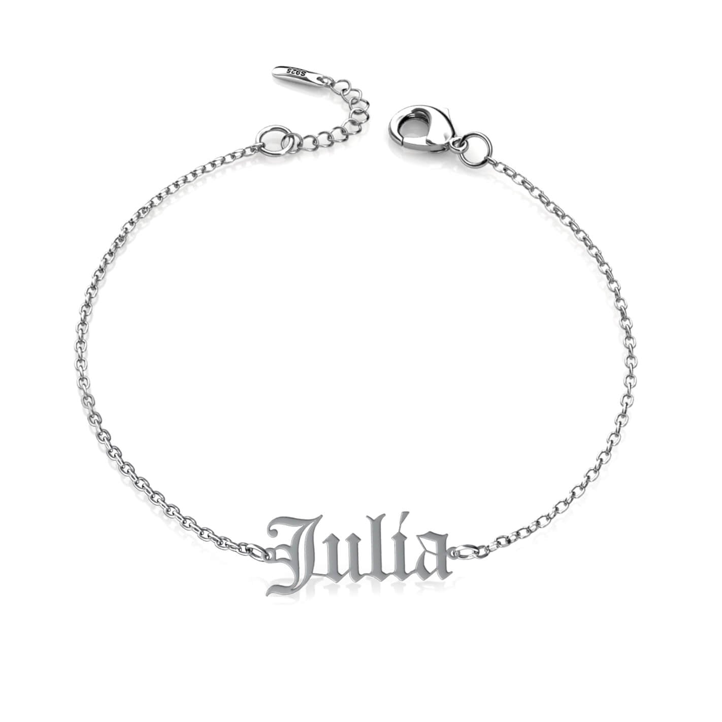 Personalised Old English Name Bracelet