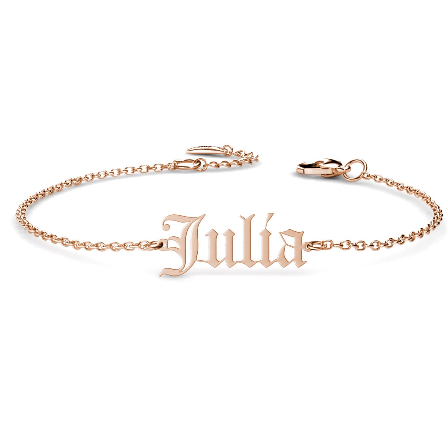 Personalised Old English Name Bracelet