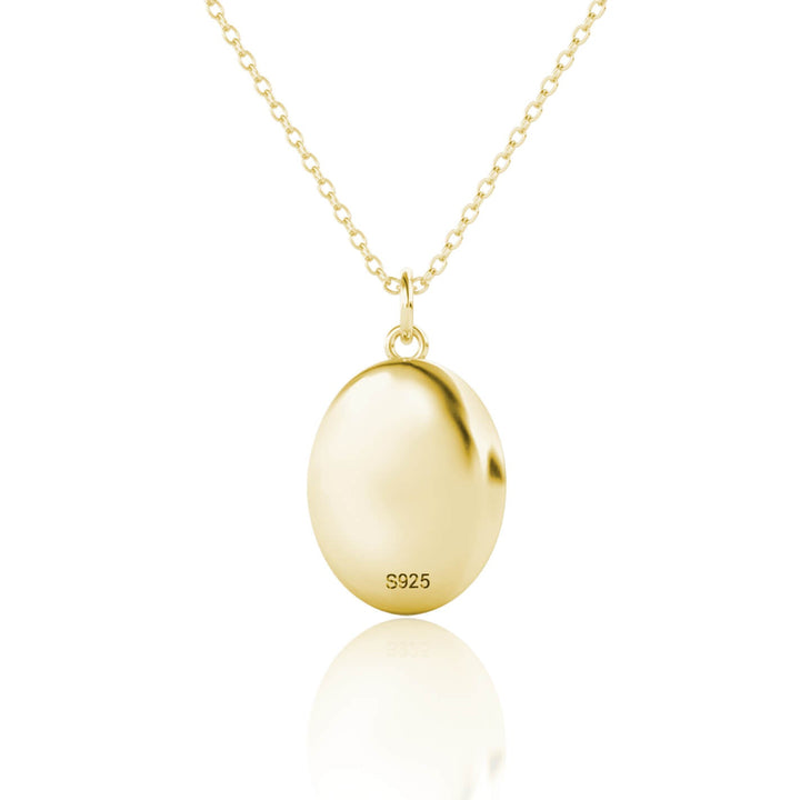 Oval Photo Locket Necklace
