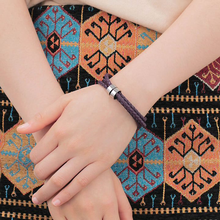 Engraved 2 Beads Bracelet