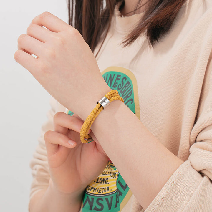 Engraved 2 Beads Bracelet