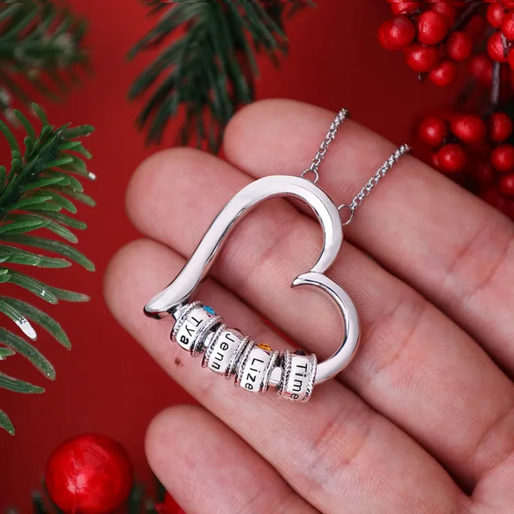 Personalisierte Herz Kette Für Mütter, Kette mit Geburtsstein, Kette mit Gravur, Kette mit Namen, Geschenk Für Mama