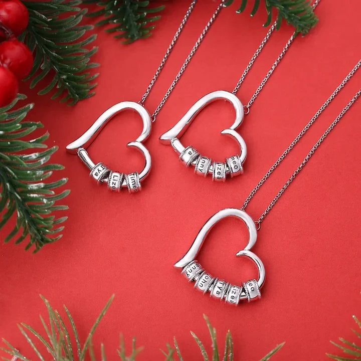 Personalisierte Herz Kette Für Mütter, Kette mit Geburtsstein, Kette mit Gravur, Kette mit Namen, Geschenk Für Mama