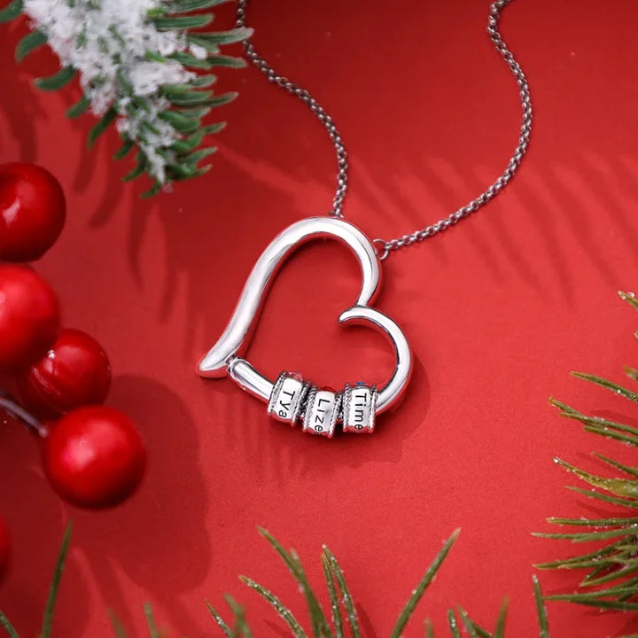 Personalisierte Herz Kette Für Mütter, Kette mit Geburtsstein, Kette mit Gravur, Kette mit Namen, Geschenk Für Mama