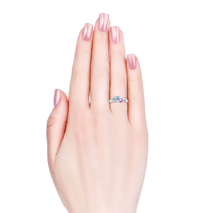 2 Birthstones Ring