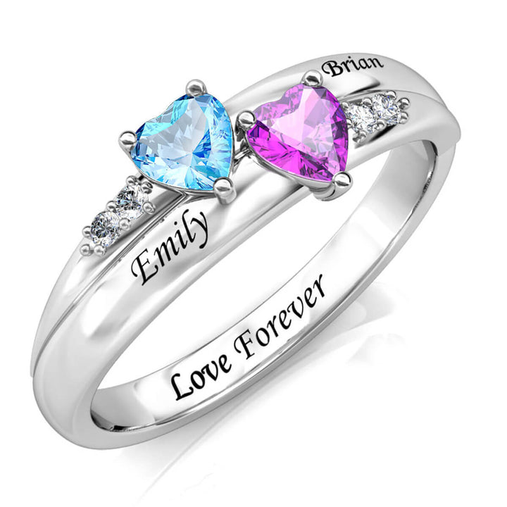 2 Birthstones Ring